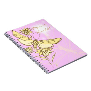 Roze pervlinder Notitieboek