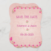 Roze & Perzik #4 Save The Date (Voorkant / Achterkant)