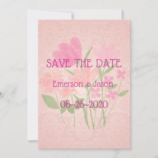 Roze & Perzik #6 Save The Date (Voorkant)