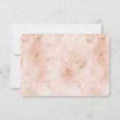 Roze Perzik Abstract RSVP Kaartje (Achterkant)