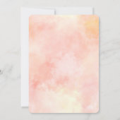 Roze Perzik Giraffe Kaart (Achterkant)