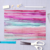 Roze perzik turquoise golven tissuepapier (Craft)