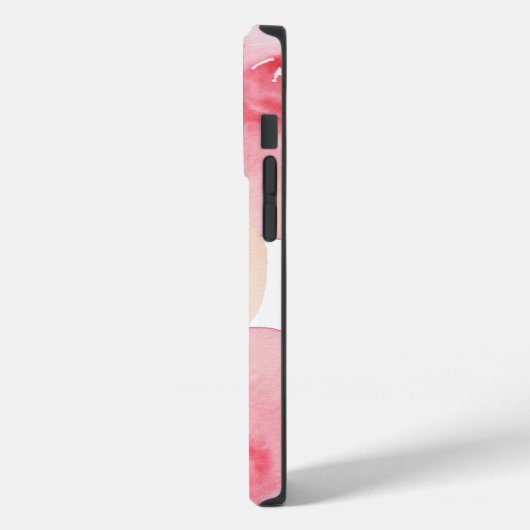 Roze Perzik Waterverf Bloemen Case-Mate iPhone Case (Achterkant / Links)