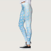  roze perzikbloemen leggings (Links)