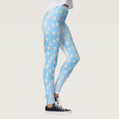  roze perzikbloemen leggings (Rechts)