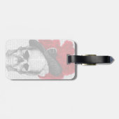 Roze Pet Bagagelabel (Achterkant horizontaal)