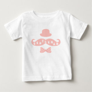 Roze Pet Mustache Casual Baby Boy T-Shirt