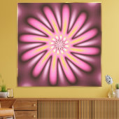  Roze Petals Fractal Canvas Afdruk (Insitu (Woonkamer))