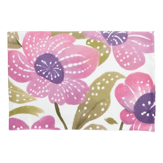 Roze Petals Kussensloop (Voorkant)