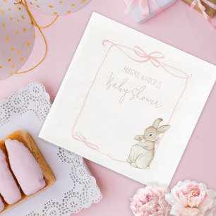 Roze Peter het Konijn Beatrix Potter Baby shower Servet