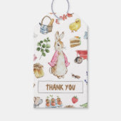 Roze Peter het Konijn Cadeaulabel (Voorkant)