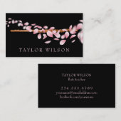 roze petroleumether visitekaartje (Voorkant / Achterkant)