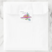 Roze Petten Sticker (Tas)