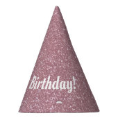 Roze Petten van Glitter Party Feesthoedjes (Rechts)