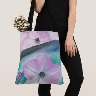 Roze petunia-bloemschilderij van Georgia O'Keeffe Draagtas