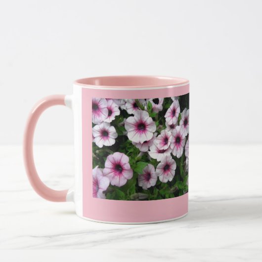 Roze Petunia Patch Mok (Links)