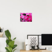 Roze petunia poster (Thuiskantoor)