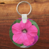 Roze Petunia Sleutelhanger (Voorkant)