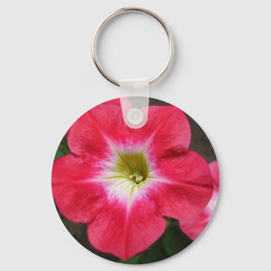 Roze Petunia Sleutelhanger (Voorkant)