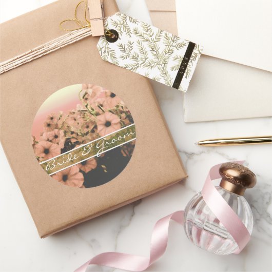 Roze Petunia Stickers (Geschenken)