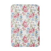 Roze petunia's en Sky Blue Daisies Badmat (Voorkant Verticaal)