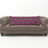 Roze Petunias Floral Pattern Lichaamskussen