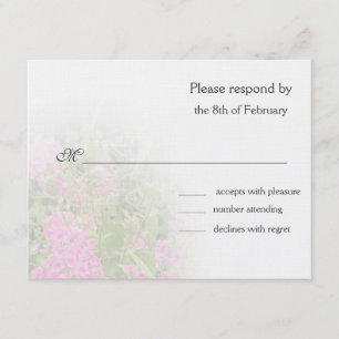 Roze Phlox responskaart Kaart