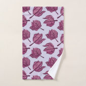 Roze Physalis Flower Pattern Pastel Botanical Bad Handdoek (Handdoek)