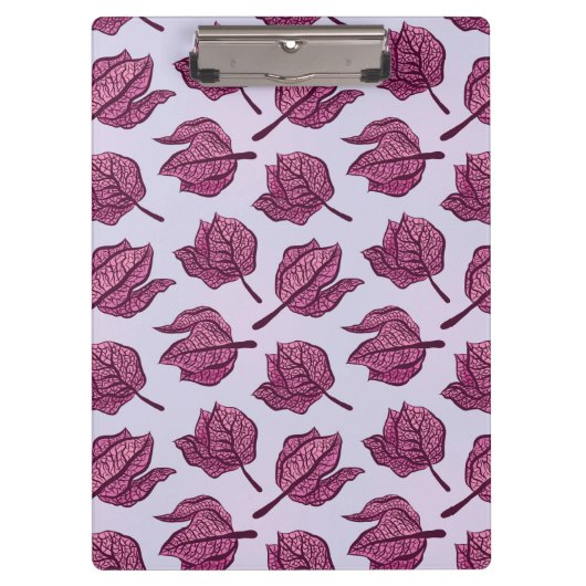Roze Physalis Flower Pattern Pastel Botanical Klembord (Voorkant)