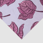 Roze Physalis Flower Pattern Pastel Botanical Tissuepapier (Detail)