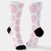 Roze Pickleball Pattern-socket Sokken (Gebogen)