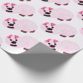 Roze pig cadeaupapier (Hoek)