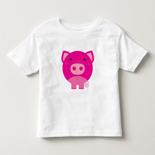 Roze pig kinder shirts (Voorkant)