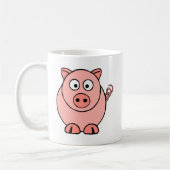 Roze pig koffiemok (Links)