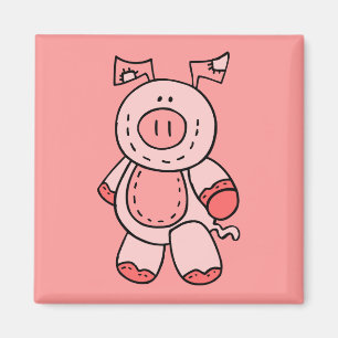 Roze pig Magnet Magneet