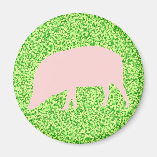Roze pig Magnet Magneet (Voorkant)