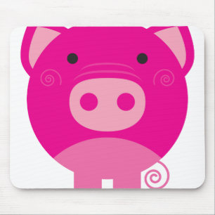 Roze pig muismat