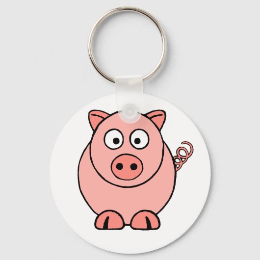 Roze pig sleutelhanger (Voorkant)