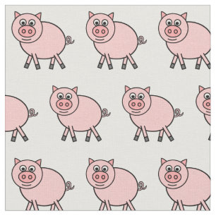 Roze pig stof