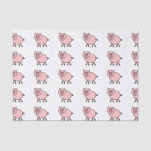 Roze pig tissuepapier