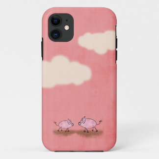 Roze piggies iPhone draagtas iPhone 11 Hoesje