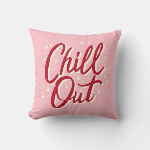 Roze Pillow-positieve offerte met woorden Kussen