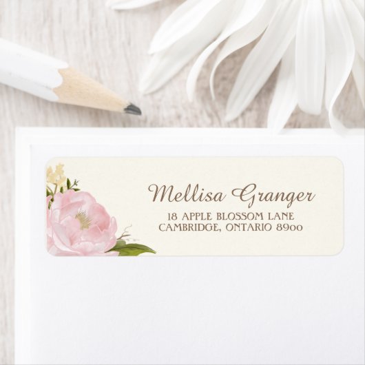 roze pinda ' s bruiloft label (Insitu)