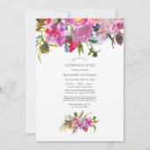  roze pinda's - Florale viering van het leven Kaart (Voorkant)