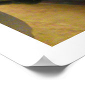 Roze pinda's in vase/pony-ventilator poster (Hoek)