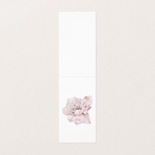 Roze pinda's, romantisch, bruiloft, , shabby, chic visitekaartjes (Buitenkant ongevouwen)