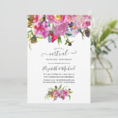 roze pinda's - virtuele bruiloft kaart (Staand voorkant)