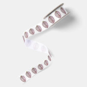 Roze Pinecone wit lint (Achterkant)