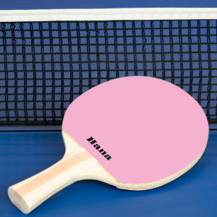 Roze Ping Pong Paddle, Verschillende Tekst op Beid Tafeltennisbatje