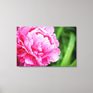 roze pink canvas afdruk
